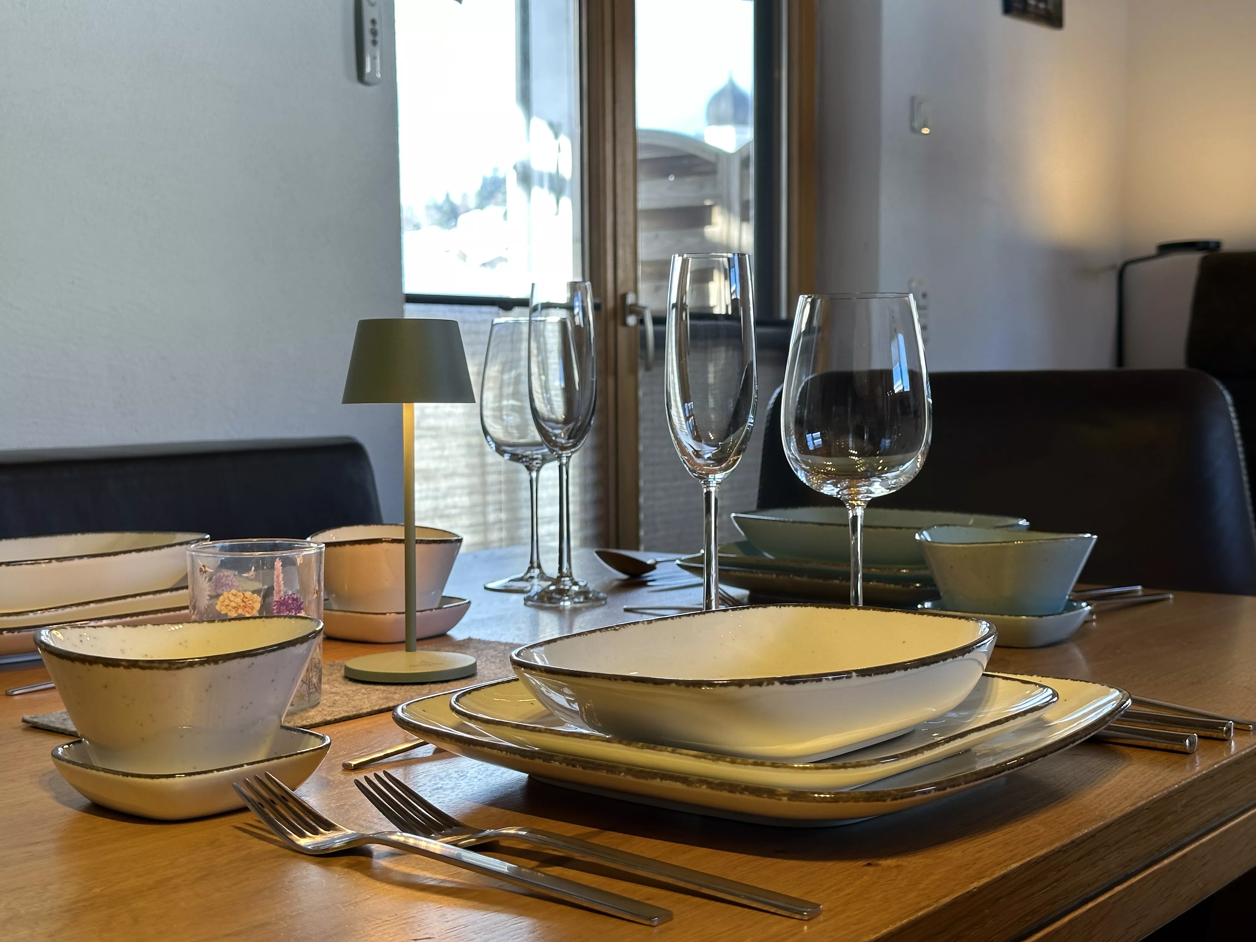 Ferienwohnung Gläser und Geschirr